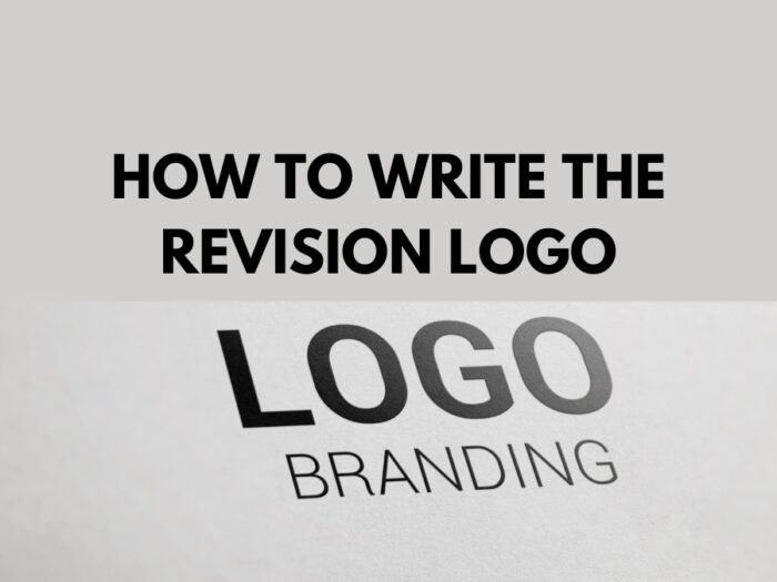 How to Write the Revision Logo